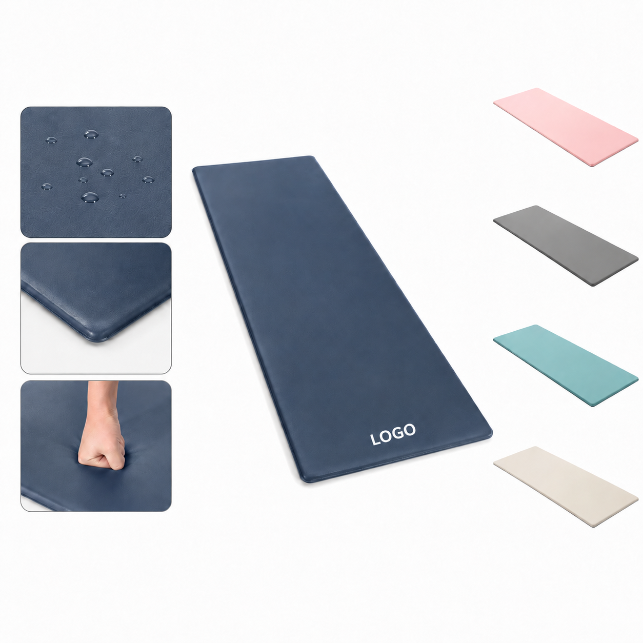Ergonomic Cushioned Anti-Fatigue Floor Mat for Standing Comfort