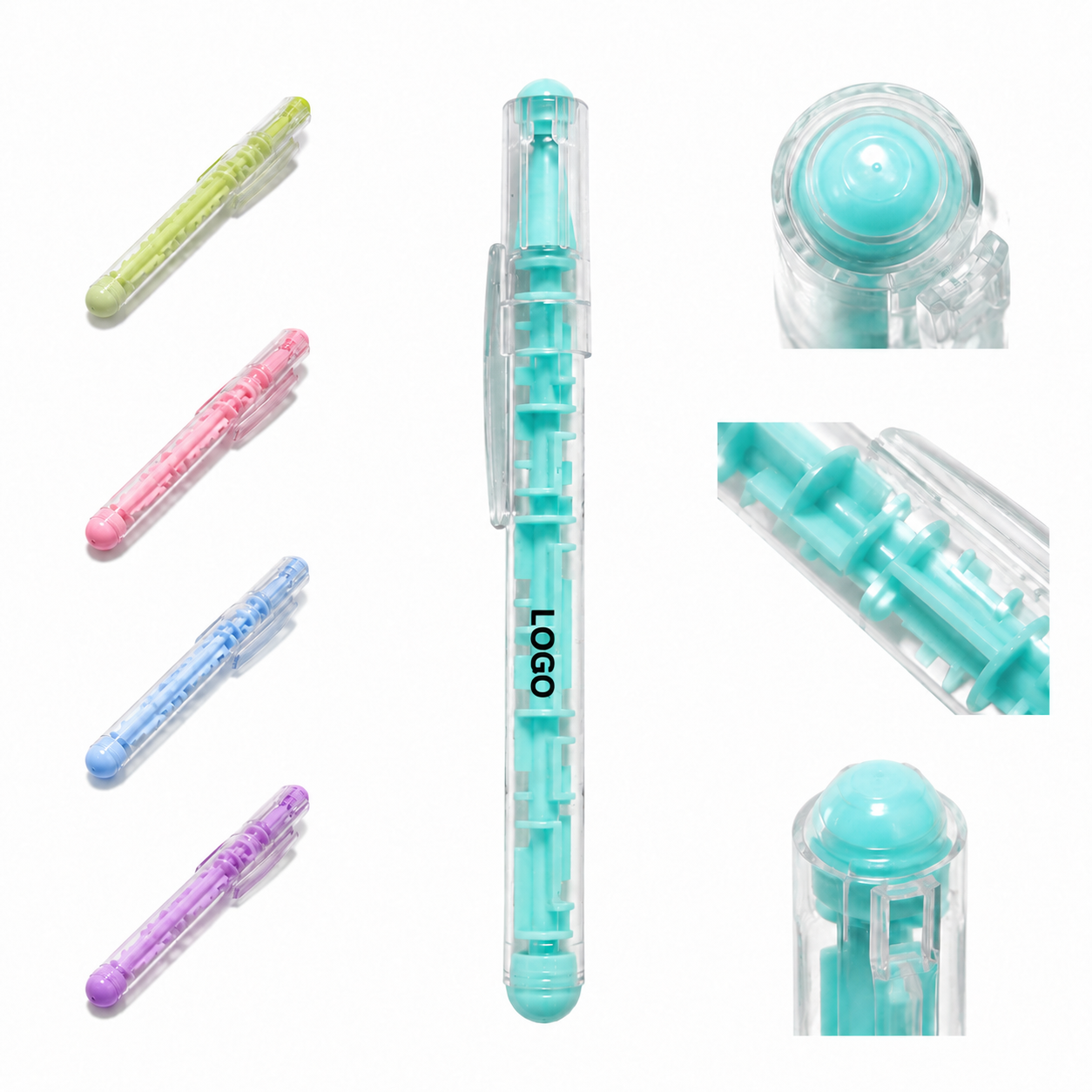 Labyrinth Puzzle Ballpoint Pen with Transparent Barrel