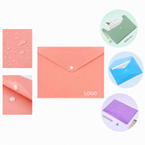 Translucent A4 Polypropylene Document Envelope with Press-Stud Closure