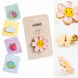 Custom Soft Enamel Lapel Pin Set with Presentation Card