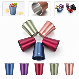 16 oz. Stackable Metallic Stainless Steel Beverage Cup